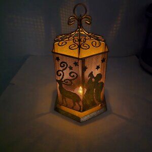 Beautiful Antique Gold Mesh Lantern